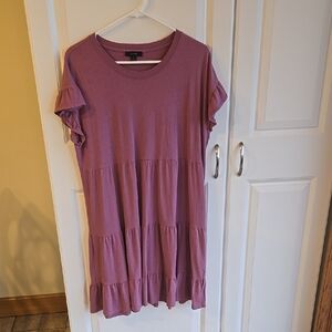 J. Crew Purple Midi Dress